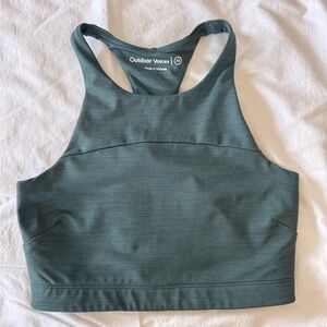 Outdoor Voices Forest Green Sports Bra